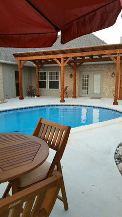 Pool Refinish with New Pergola