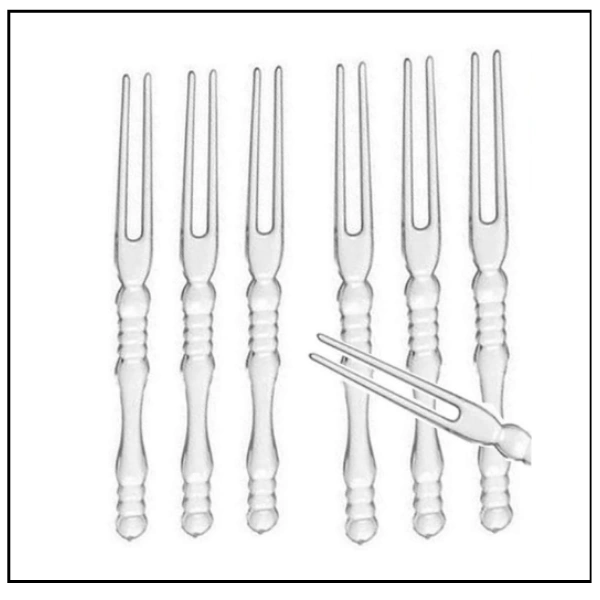شوكة بلاستيك للمقبلات/الفواكه – 1 ربطة/1000 حبة