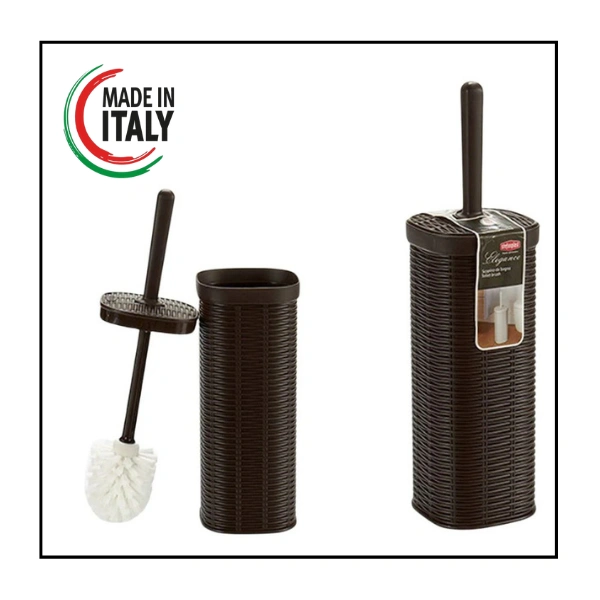 فرشاة حمام + قاعدة STEFANPLAST بني