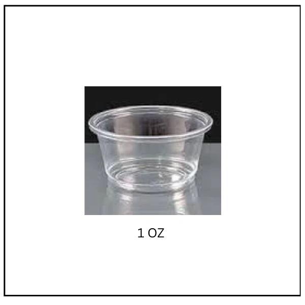 علبة روتف (صلصة) 1 OZ – شفاف (5000 حبة/الكرتونة)