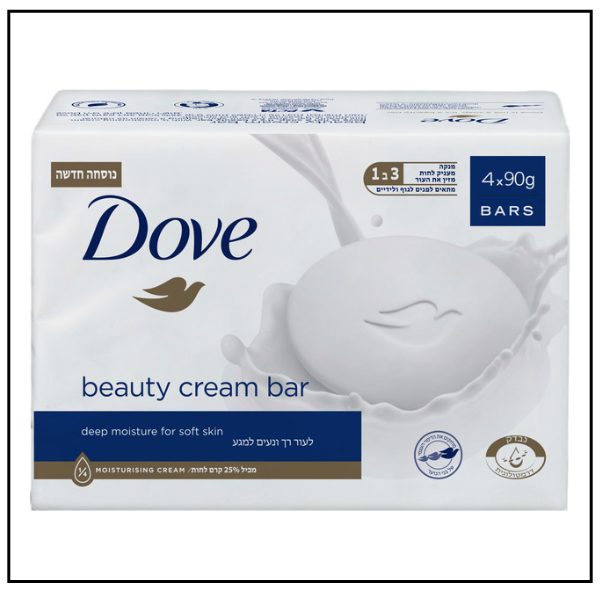 صابون دوف قطع – كلاسيك، 4 × 90 غرام