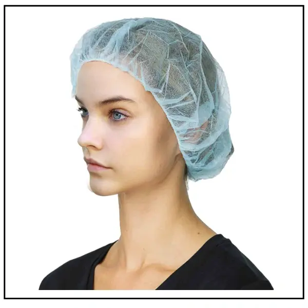 قبعة قماش فيلت أبيض – 100 قطعة 