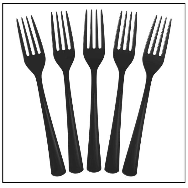 شوك بلاستيك اسود – 1 ربطة/50 حبة