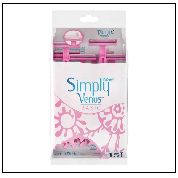 جيليت سيمبلي فينوس بيسيك – عبوة 15 ماكينة