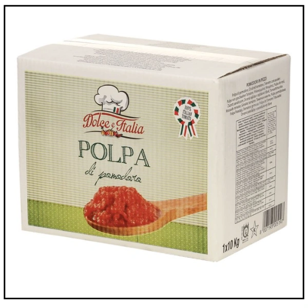 بندورة مهروسة – 10 كغم كيس داخل الصندوق POLPA