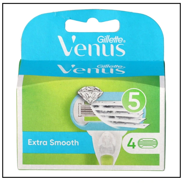 جيليت فينوس – Extra Smooth – شفرات حلاقة نسائية – عبوة ‎4 قطع