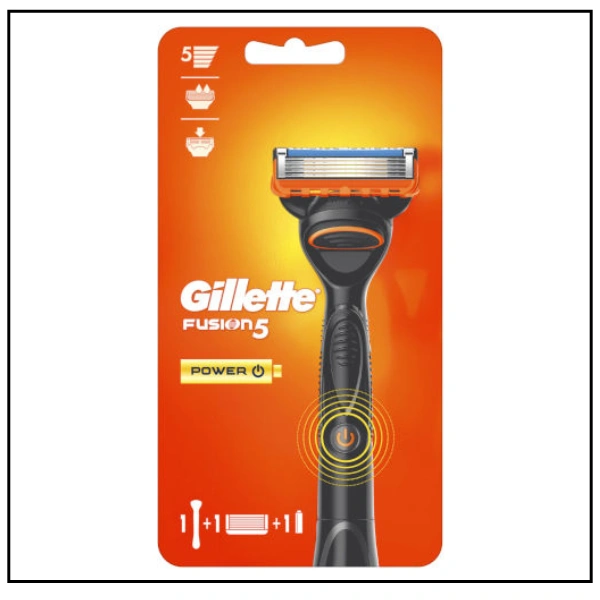 ماكينة حلاقة رجالية جيليت فيوجن 5  باور – مع شفرة واحدة