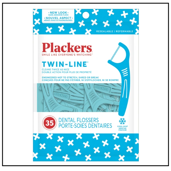 بلاكرز Twinline خيوط اسنان بنكهة النعناع – 35 قطعة