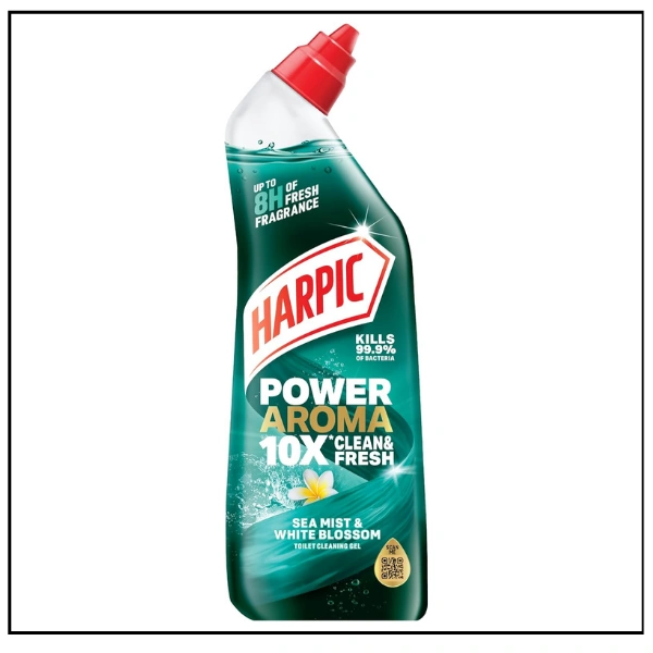  HARPIC هاربيك – جل تنظيف وتعقيم المرحاض برائحة نسيم البحر وازهار بيضاء – 750 مل