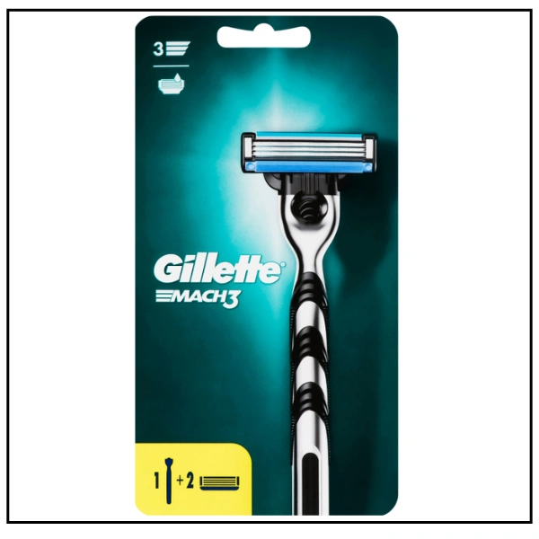 ماكينة حلاقة رجالية جيليت Mach3 – مع شفرَتين