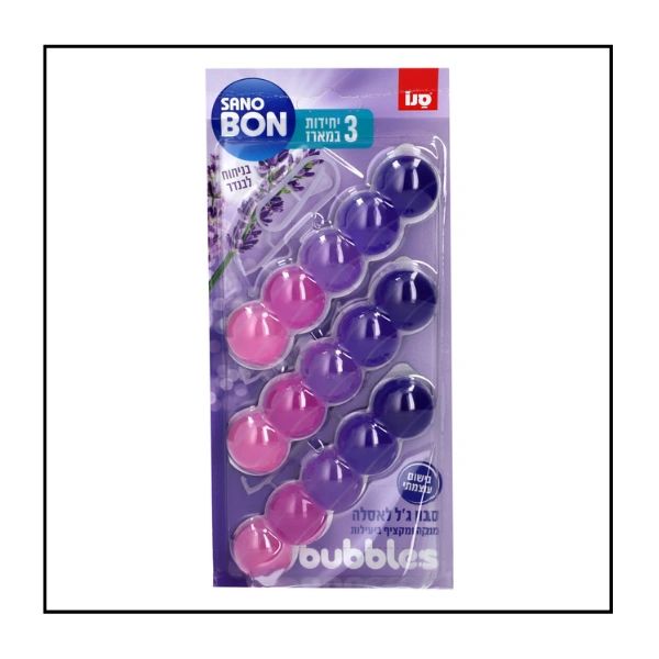 سانو بون Bubbles صابون جل مرحاض برائحة لفندر ، ثلاثي