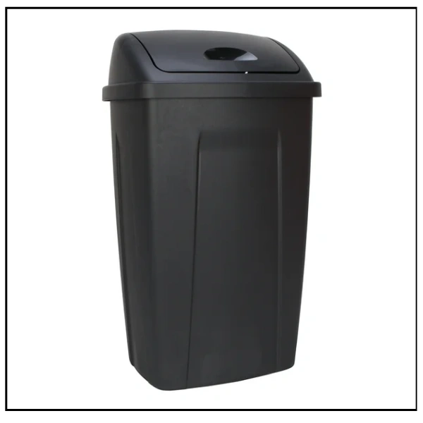 سطل نفايات مع غطاء متارجح – 50 لتر – اسود  