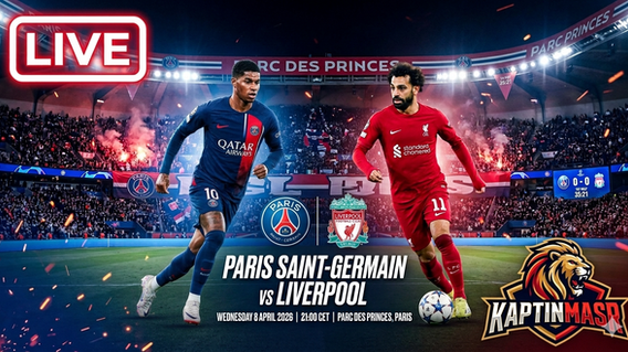 بث مباشر مباراة باريس سان جيرمان و ليفربول اليوم 08-04-2026 فى دوري أبطال أوروبا 9م