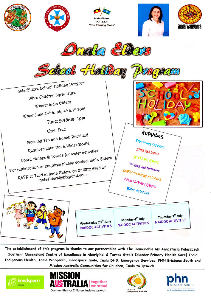 Inala Training Program Inala Elders School Holiday Program