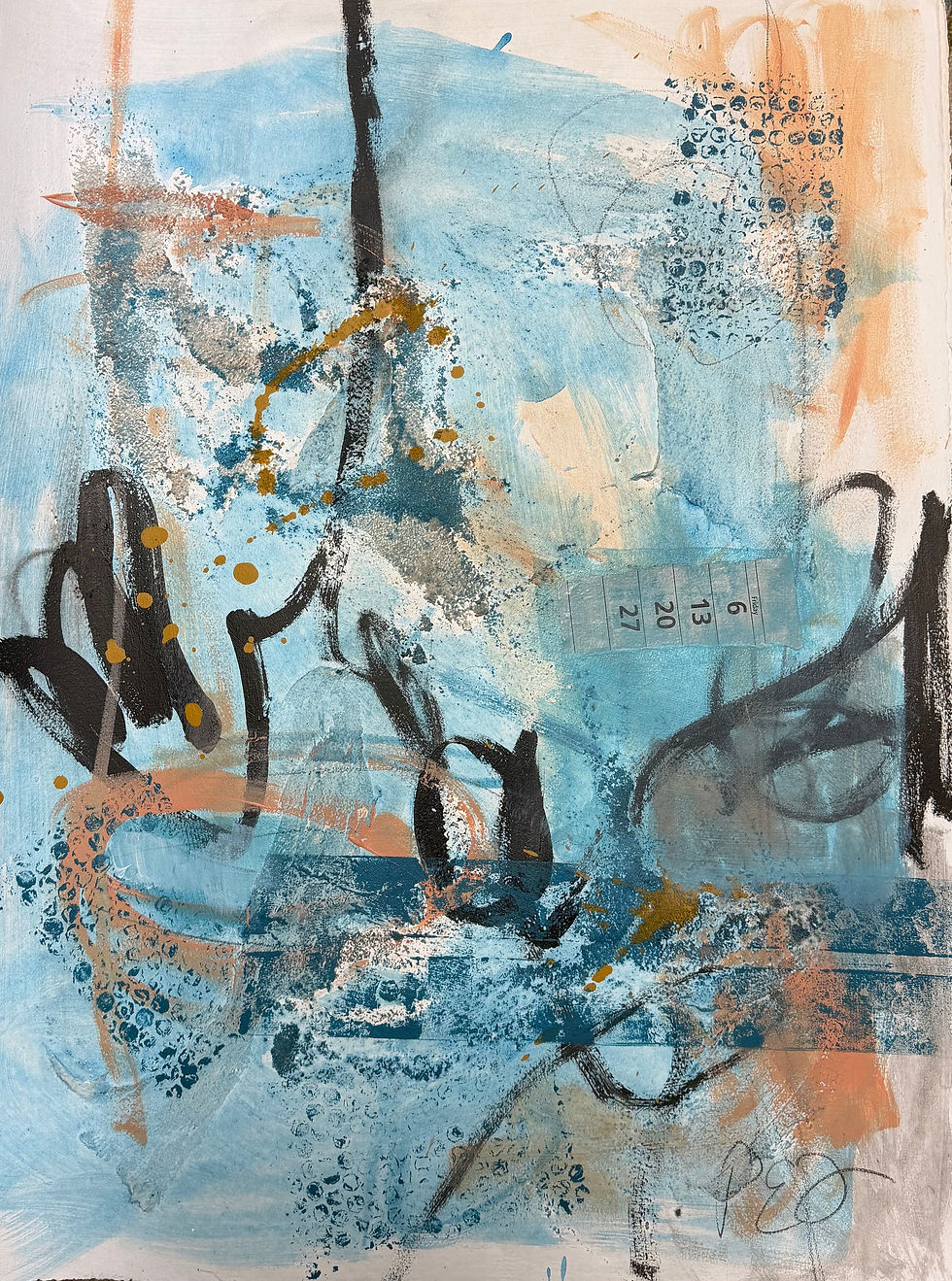Thumbnail: Wander I,II, & III, original acrylic paintings on paper