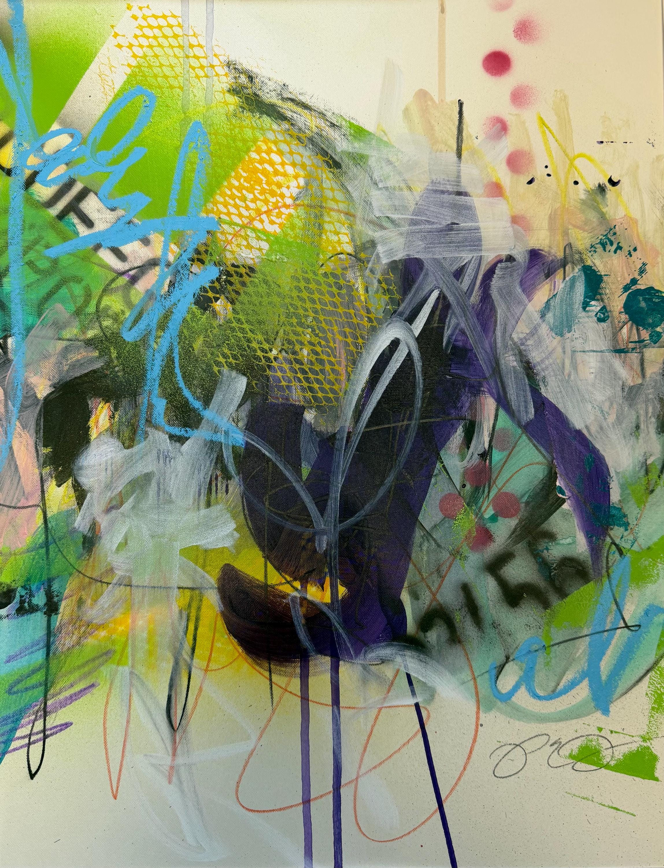 Whirlwind I, Original acrylic painting on paper