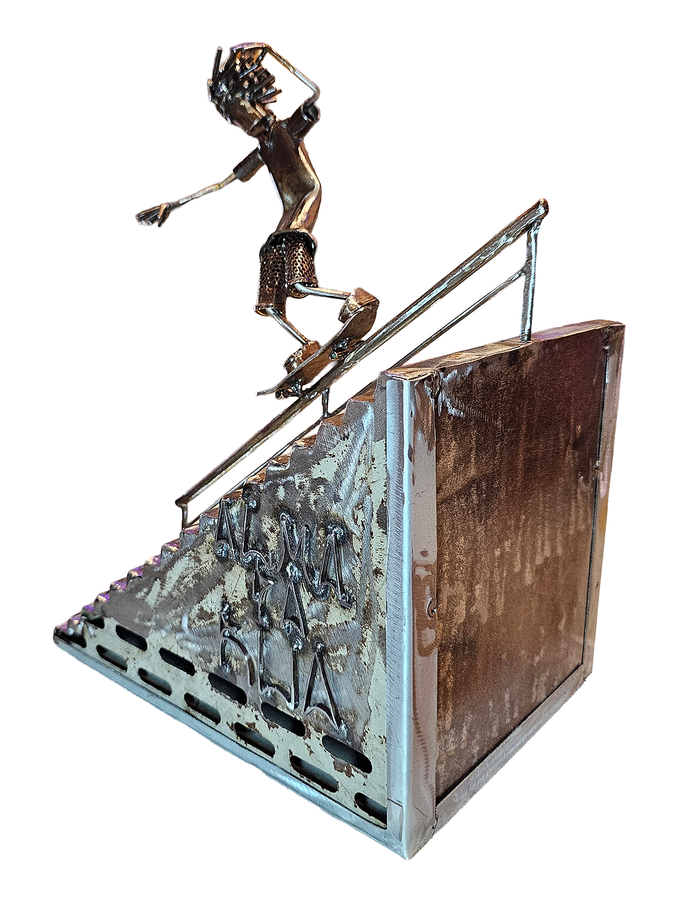 Miniatura: Escultura Skatista no Corrimão- Marco Pinheiro