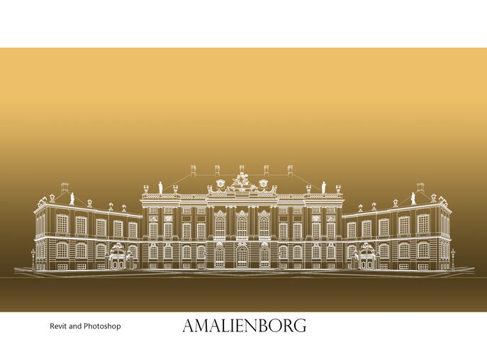 Amalienborg, Chr. d. 8 Palæ, Amalienborg Slotsplads