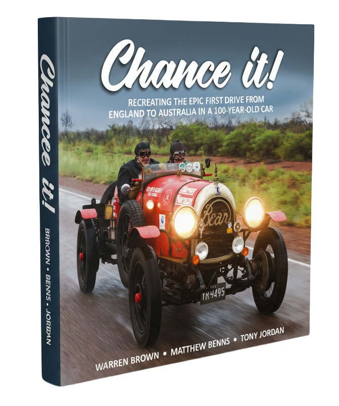 Chance It a book about the bean car written by Warren Brown and Matthew Benns