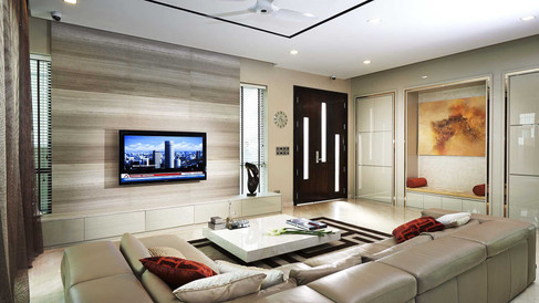 landed house_jalan kemuning, designworx, interior design, living area