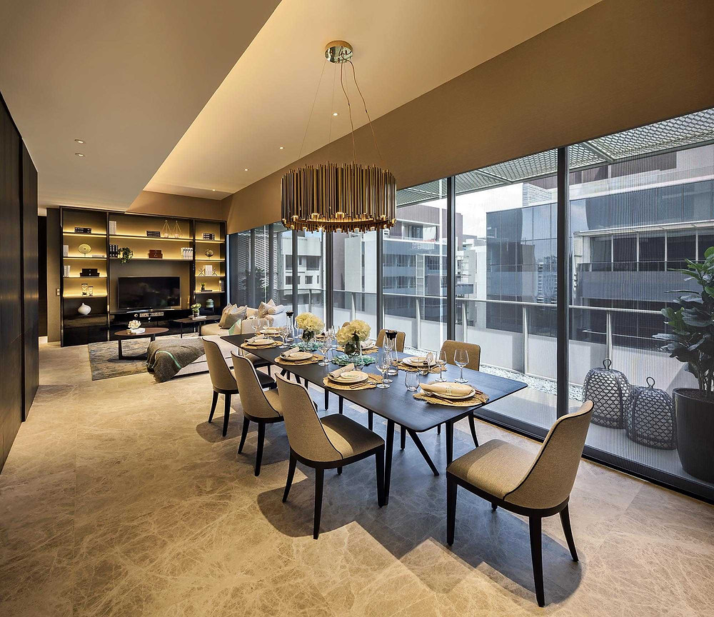 Designworx penthouse show suites condominium Singapore Tatler Design Awards Asia Pacific Property Awards award-winning Leedon Residences V on Shenton The Shore Residence interior designers interior design modern design developer Hamilton Conte B&B Italia space planning oriental design