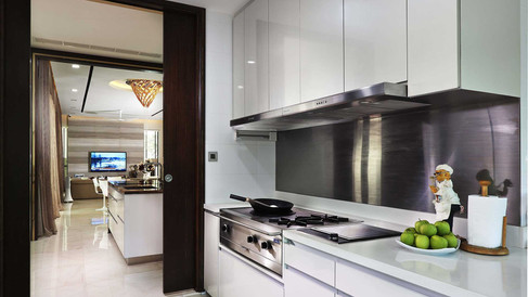 landed house_jalan kemuning, designworx, interior design, wet kitchen