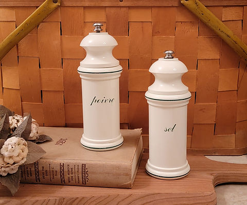 ヴィンテージ　Banton ソルト&ペッパーミル Vintage French Country Banton Vic Firth Salt & Pepper Mill Set
