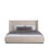Thumbnail: Queen Modern Beige Velvet Bed