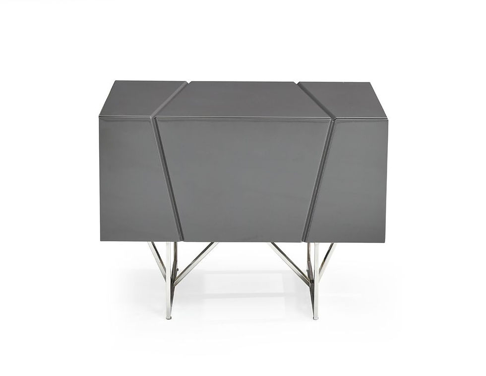 Thumbnail: E king  Modern Grey Bedroom Set