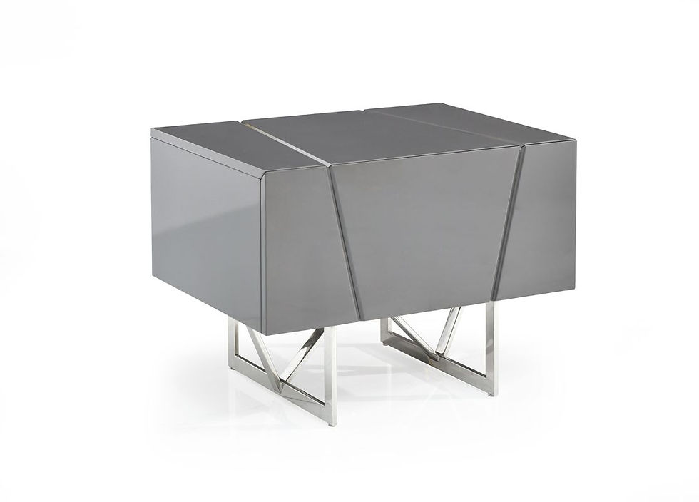 Thumbnail: E king  Modern Grey Bedroom Set