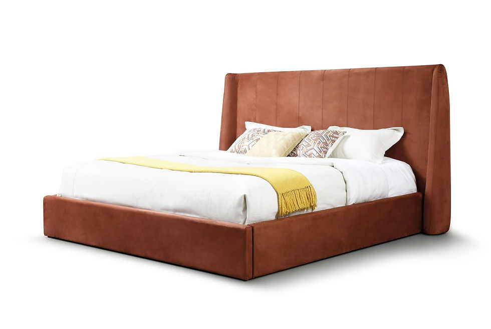 Thumbnail: E king Velvet Bed Frame 
