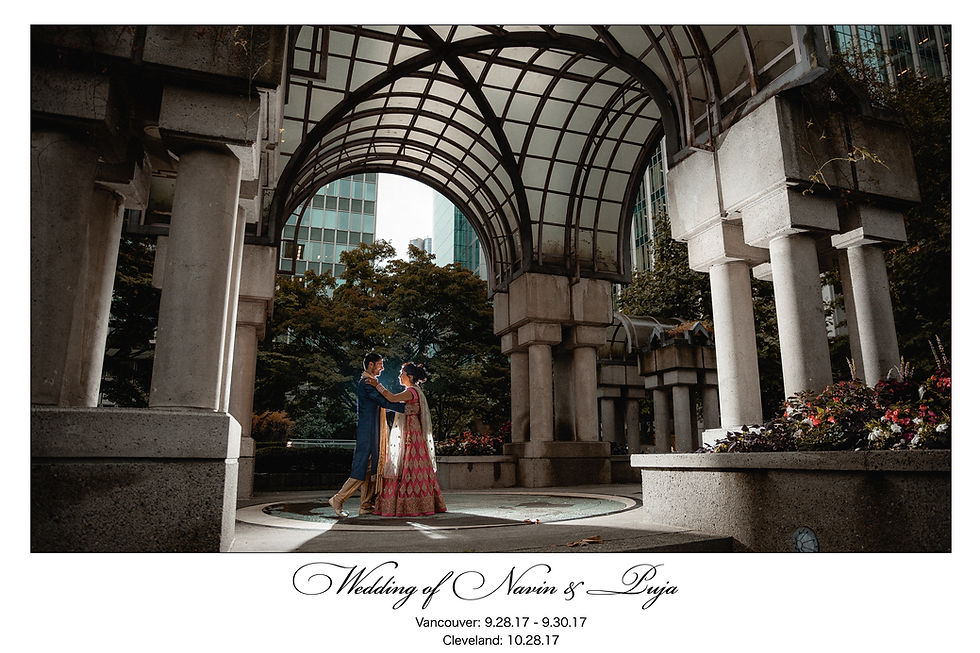 Indian couple dancing in the be archway