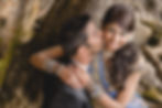 man kissing a woman close up