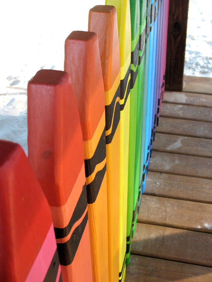 Crayon fence