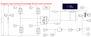 Closed Loop Control of Isolated Full Bridge DC-DC Buck converter using MATLAB
