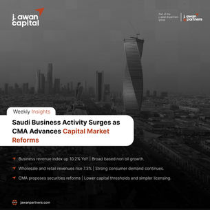 Saudi Business Activity Surges as CMA Advances Capital Market Reforms