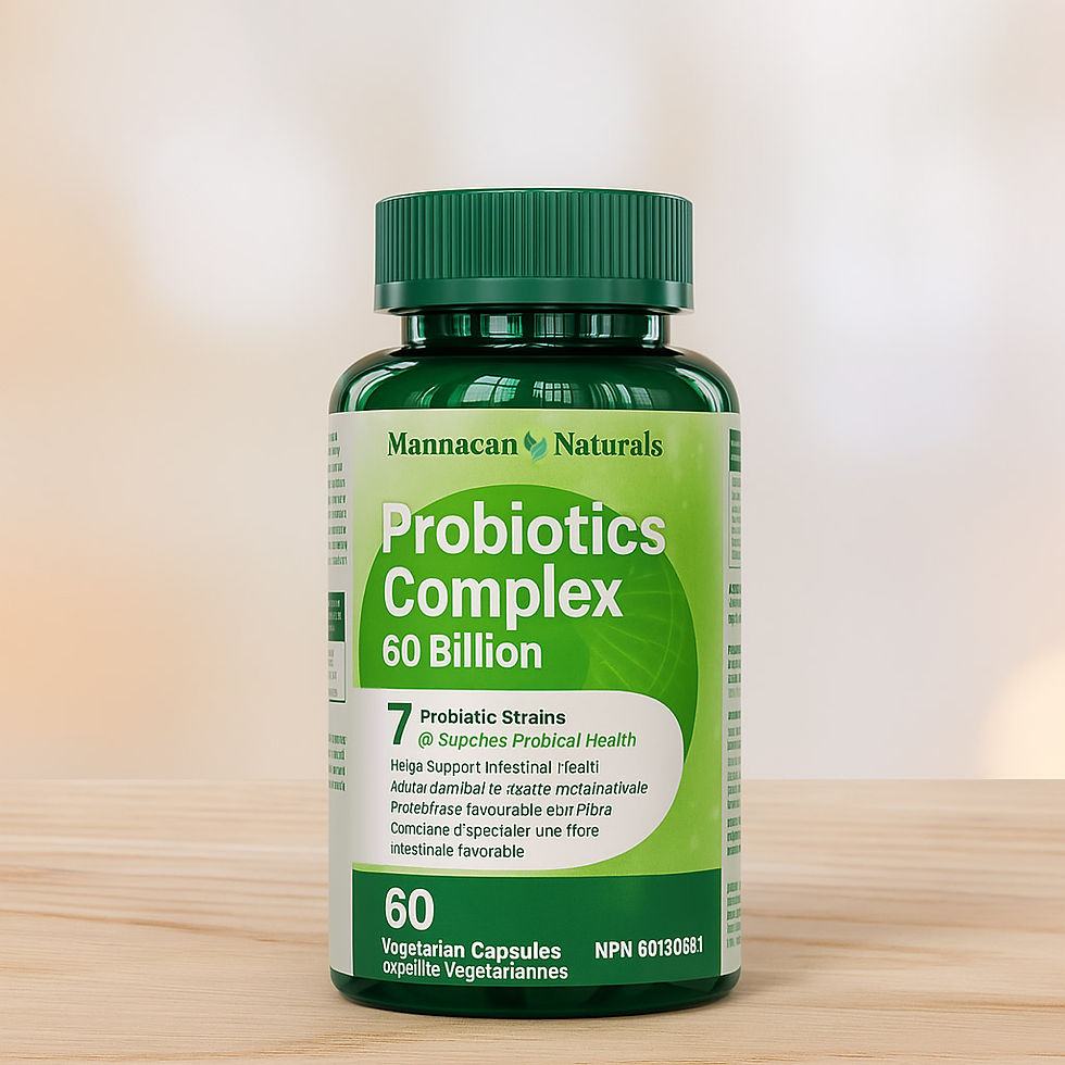 Mannacan Naturals | Probiotics Complex 60/20 Billion Plus 60 Capsules