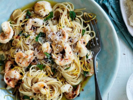 Garlic Prawn Pasta