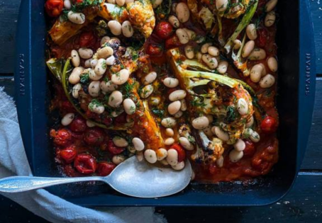 Moroccan Cauliflower Tray Roast