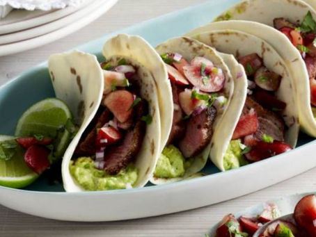 Duck Tacos with Cherry Salsa
