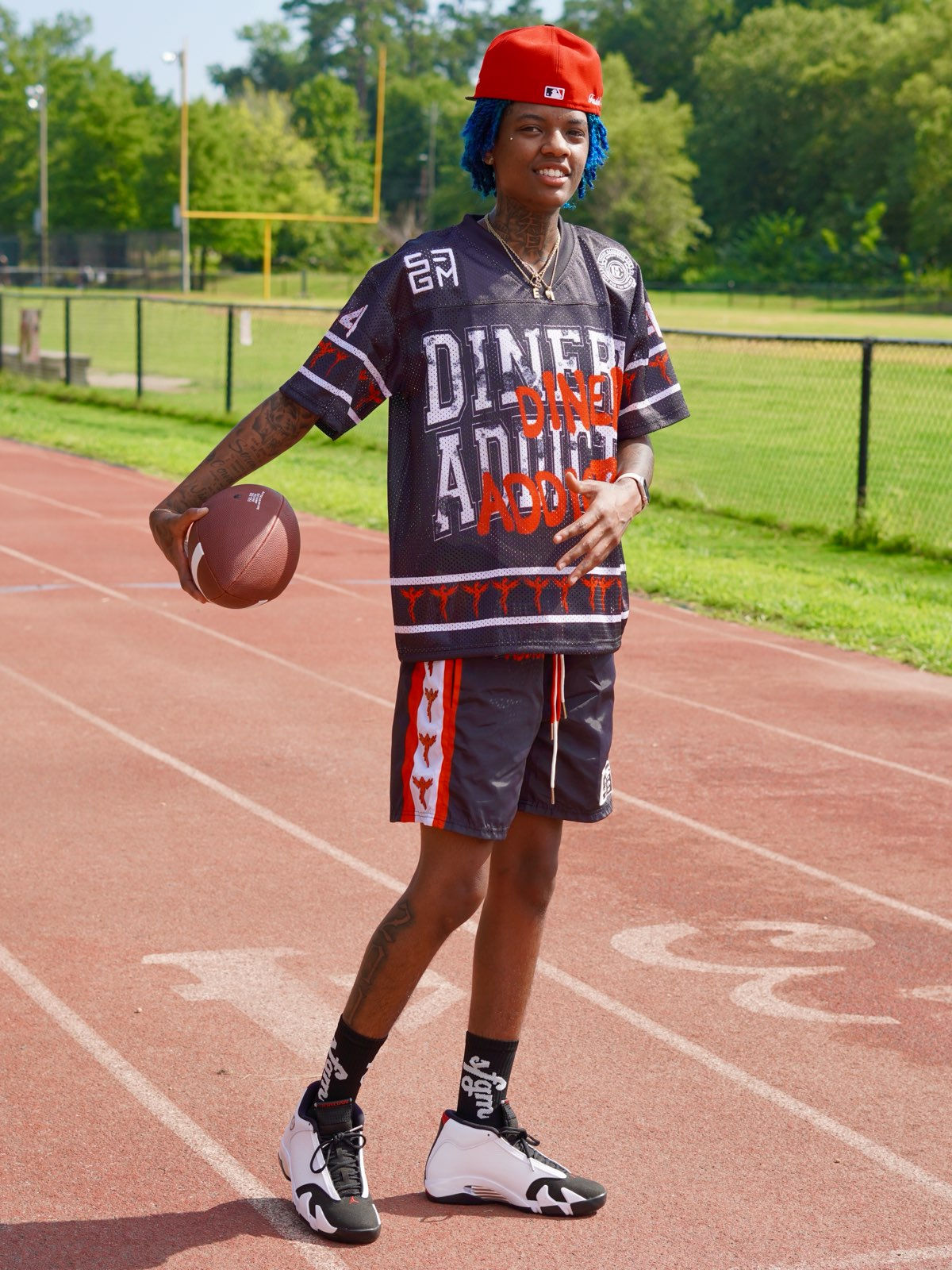 DINERO ADDICTS SPORT JERSEY (BLACK/RED)