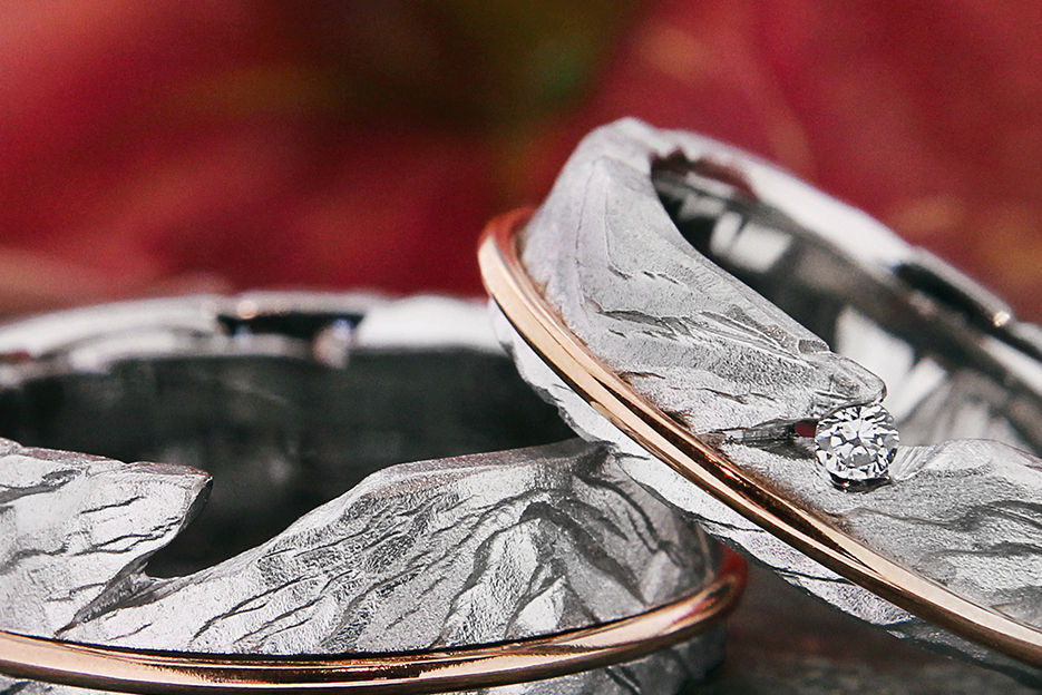 Miniaturbild: Eheringe Platin und Rotgold
