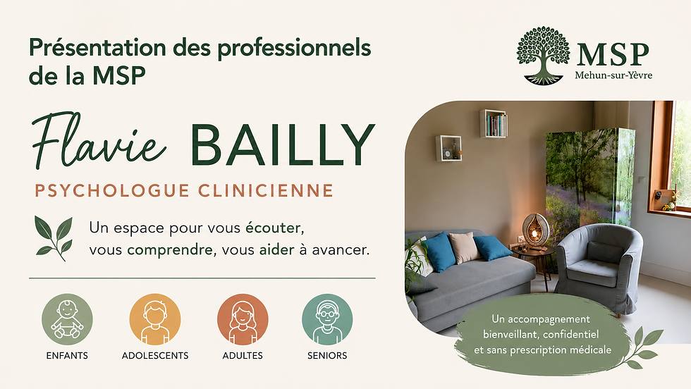 Présentation des professionnels de la MSP : Flavie BAILLY
