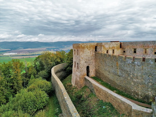 Obranné hradby hradního paláce hradu Helfštýn