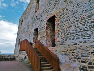 Severní terasa hradního paláce na Helfštýně