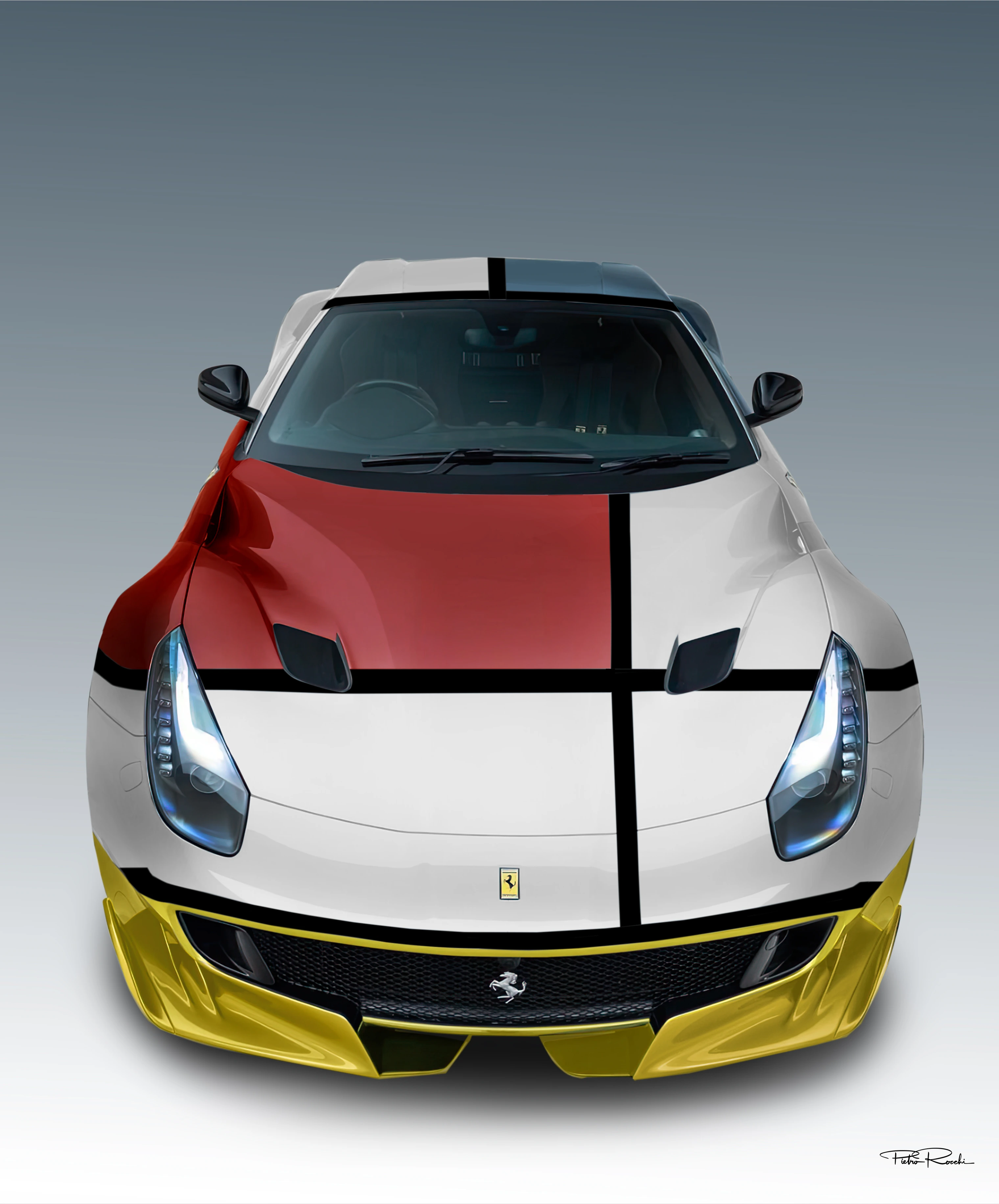 FERRARI F12 TDF Mondrian