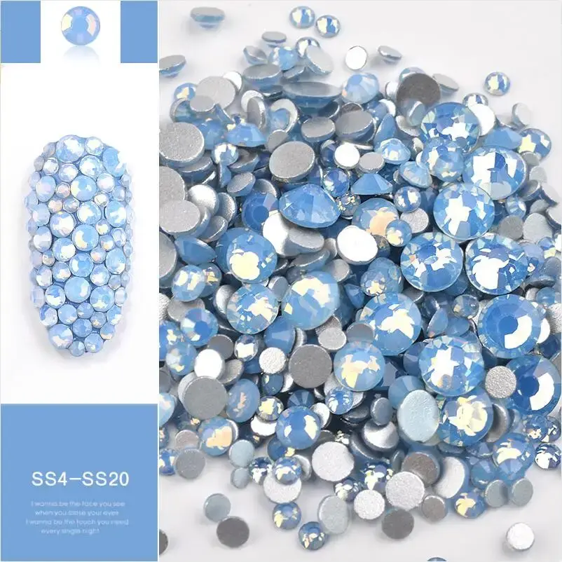 Thumbnail: 1 Pack Mix Opal Crystal Nail Art Rhinestones 3d Charm