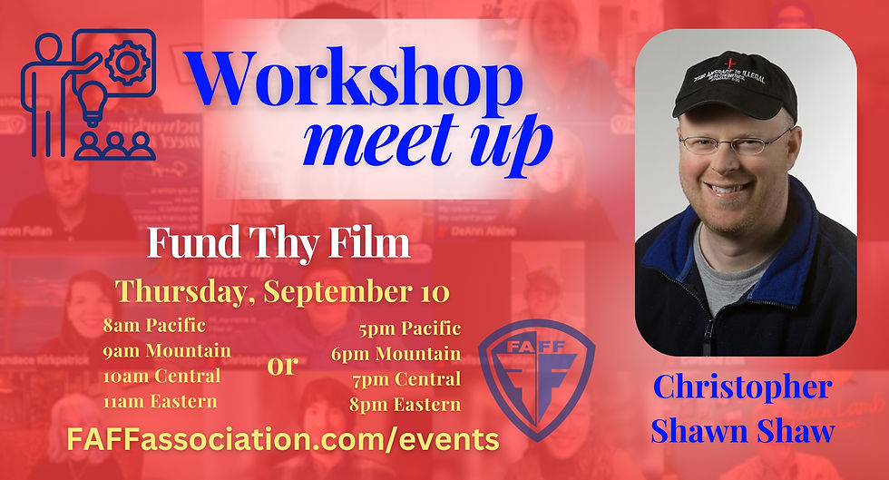 Workshop with Christopher Sean Shaw  -  10AM and 7PM Central