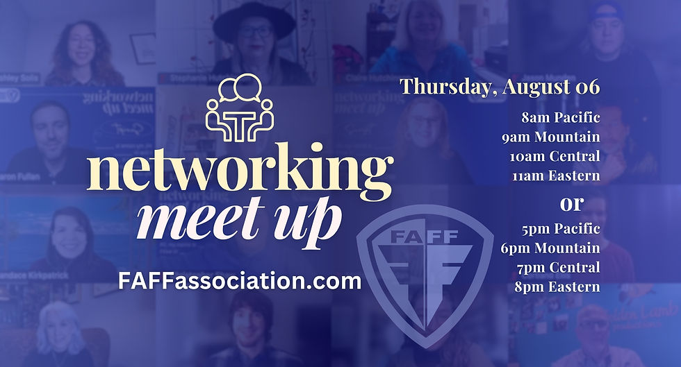 FAFF Networking Meetup 10:00AM and 7:00PM Central