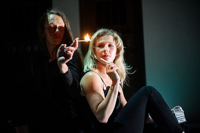 (c) Alex Brenner, Belarus Free Theatre - Burning Doors. Maryia Sazonava and Maria Alyokhina.